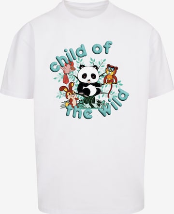 F4NT4STIC Shirt 'Heroes of Childhood Tao Tao Child Of The Wild' in Wit: voorkant