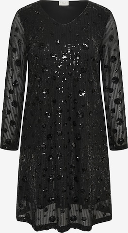 Robe de soirée 'Gracie' KAFFE CURVE en noir : devant