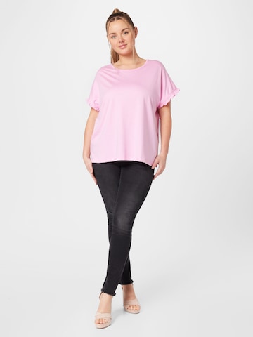 rožinė Vero Moda Curve Marškinėliai 'DANA'