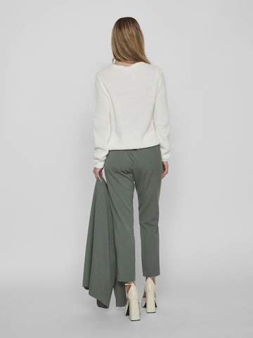 VILA Slim fit Pleat-Front Pants 'Varone' in Green