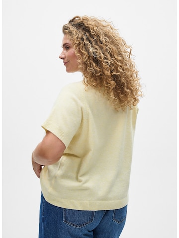 Cardigan 'Cavista' Zizzi en jaune