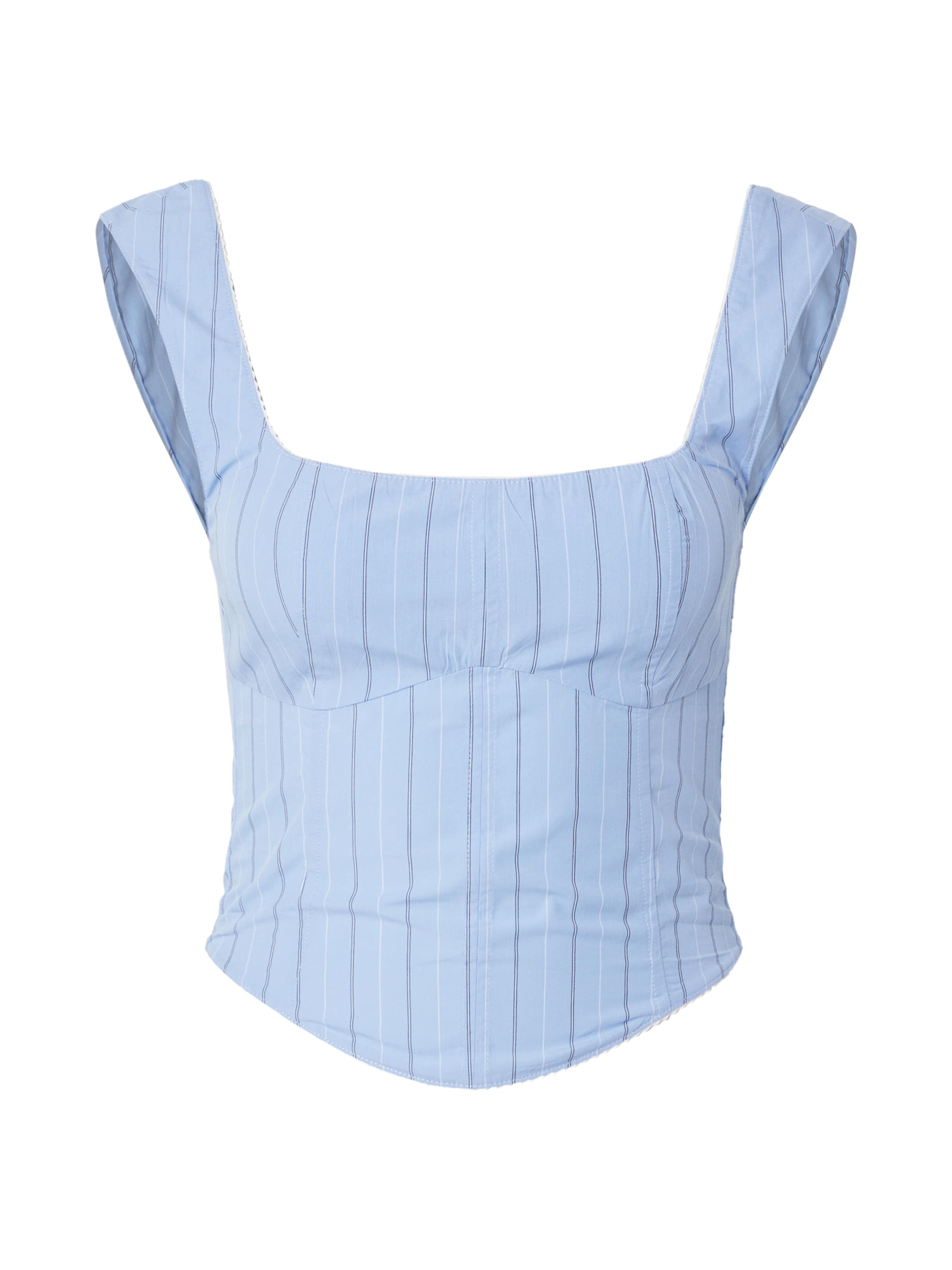 Monki Top w kolorze niebieski: przód