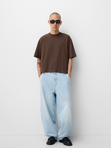 Bershka T-shirt i brun