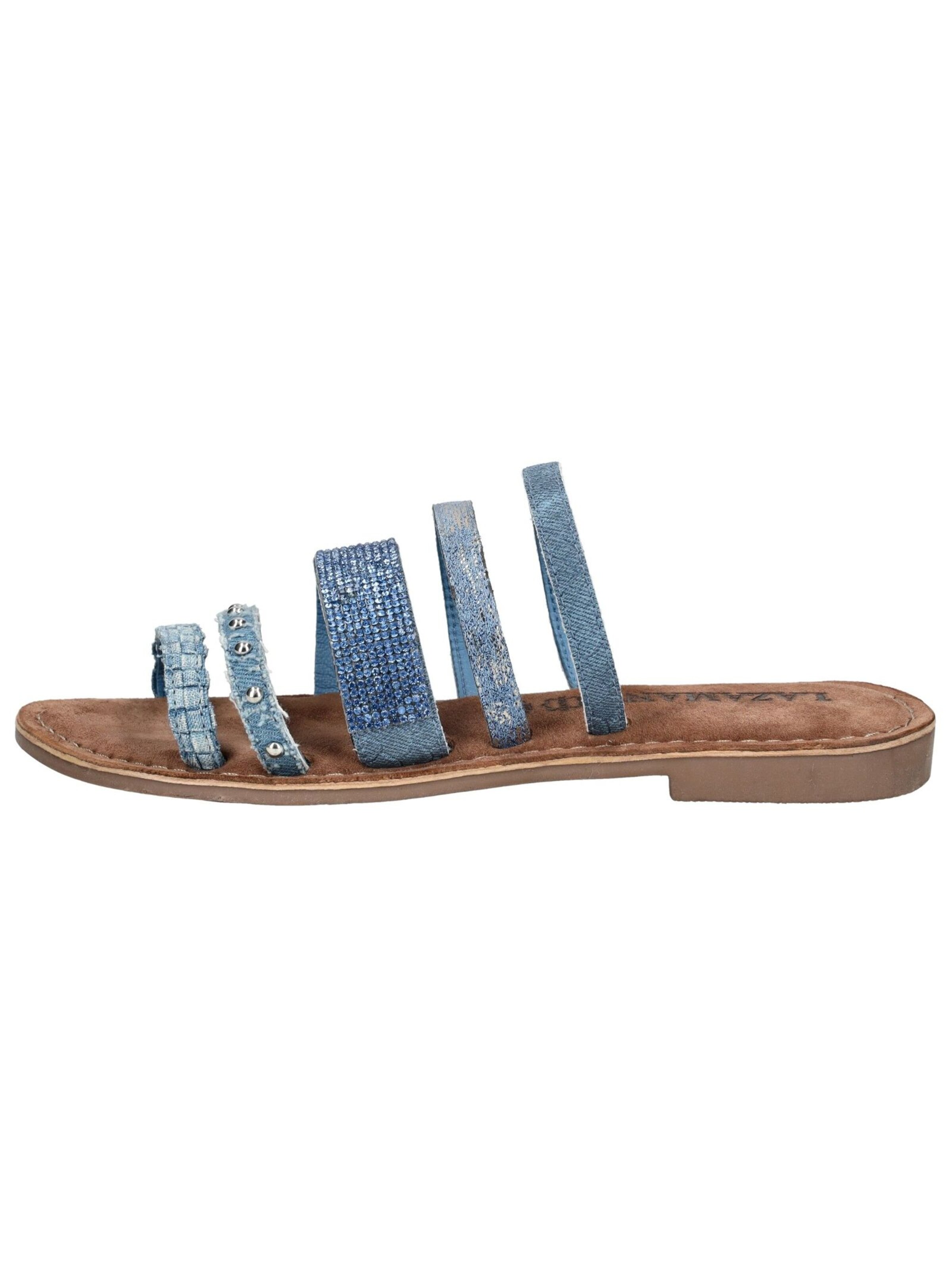 LAZAMANI Mules in Blue