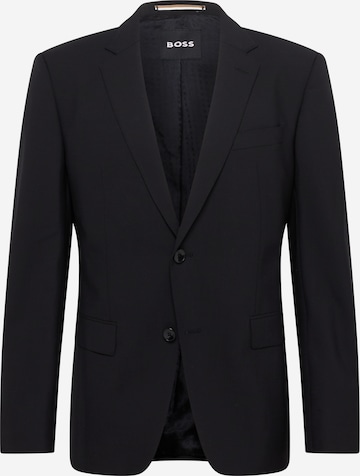 BOSS Black - Slim Fit Jaqueta de negócios 'Huge' em preto: frente