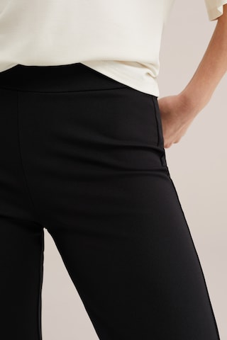 juoda WE Fashion Kliošinis Kelnės