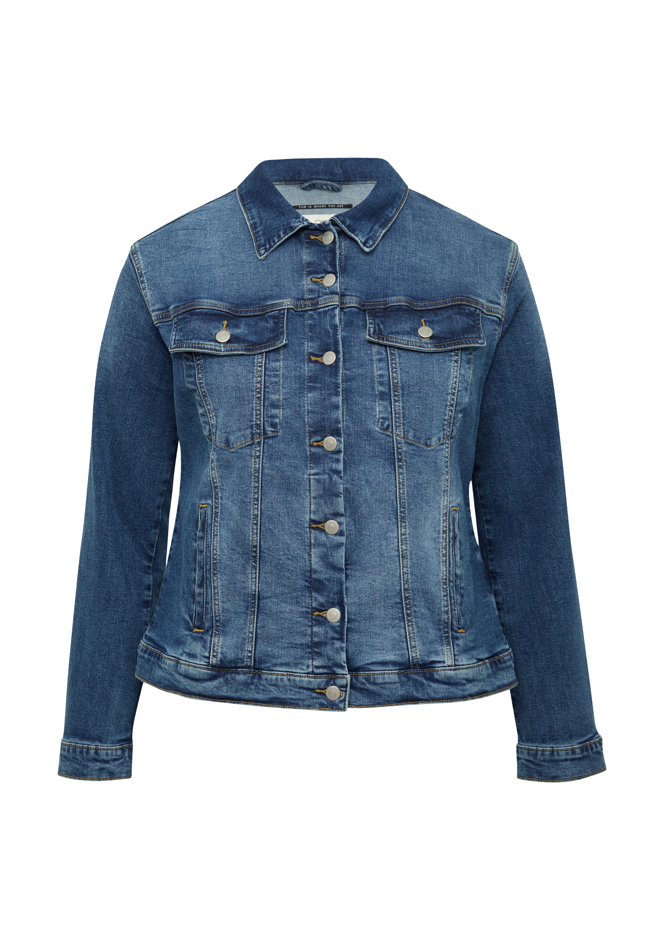 Veste mi-saison QS en bleu : devant