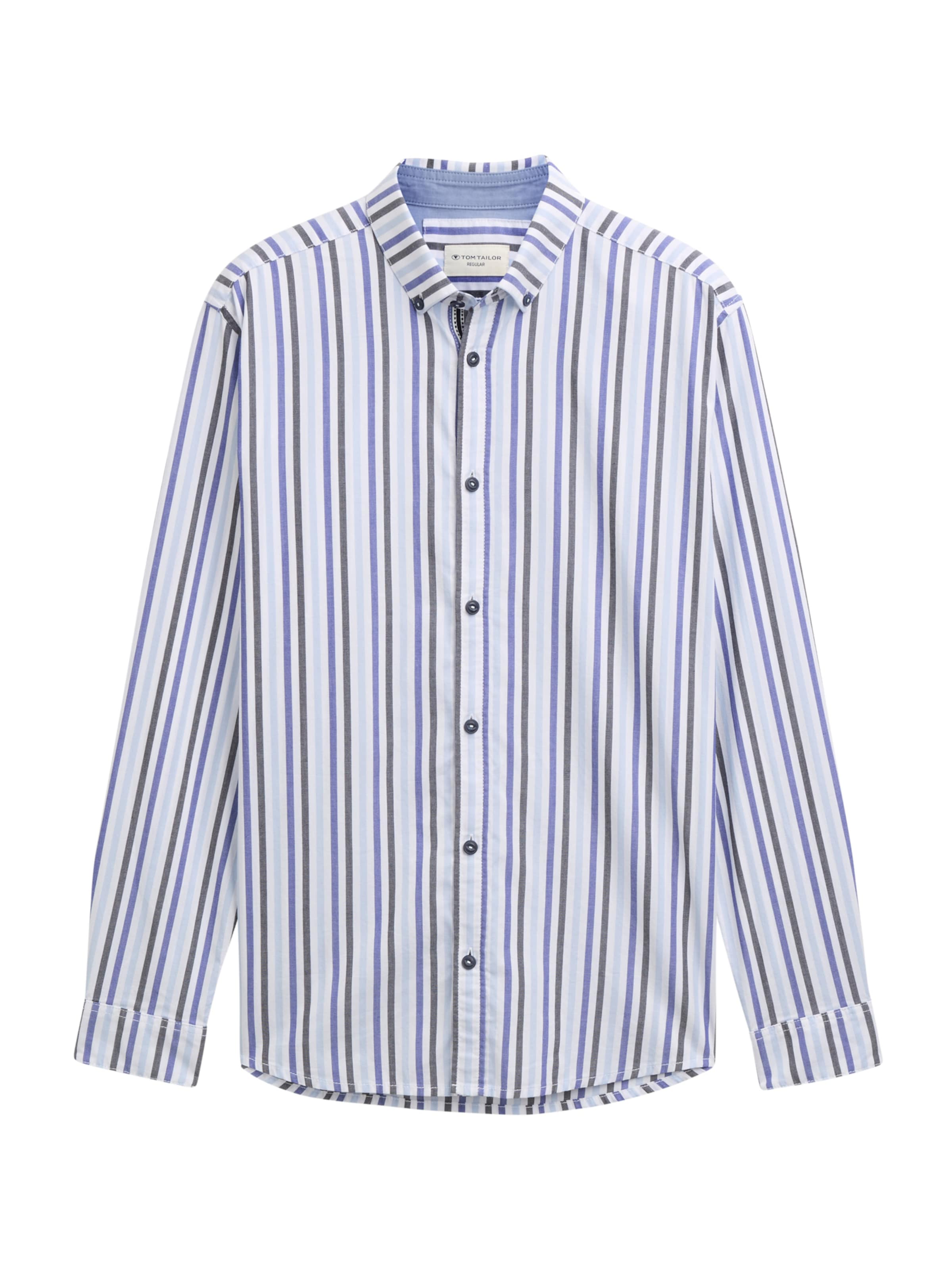 TOM TAILOR Regular fit Button Up Shirt in Blue: front