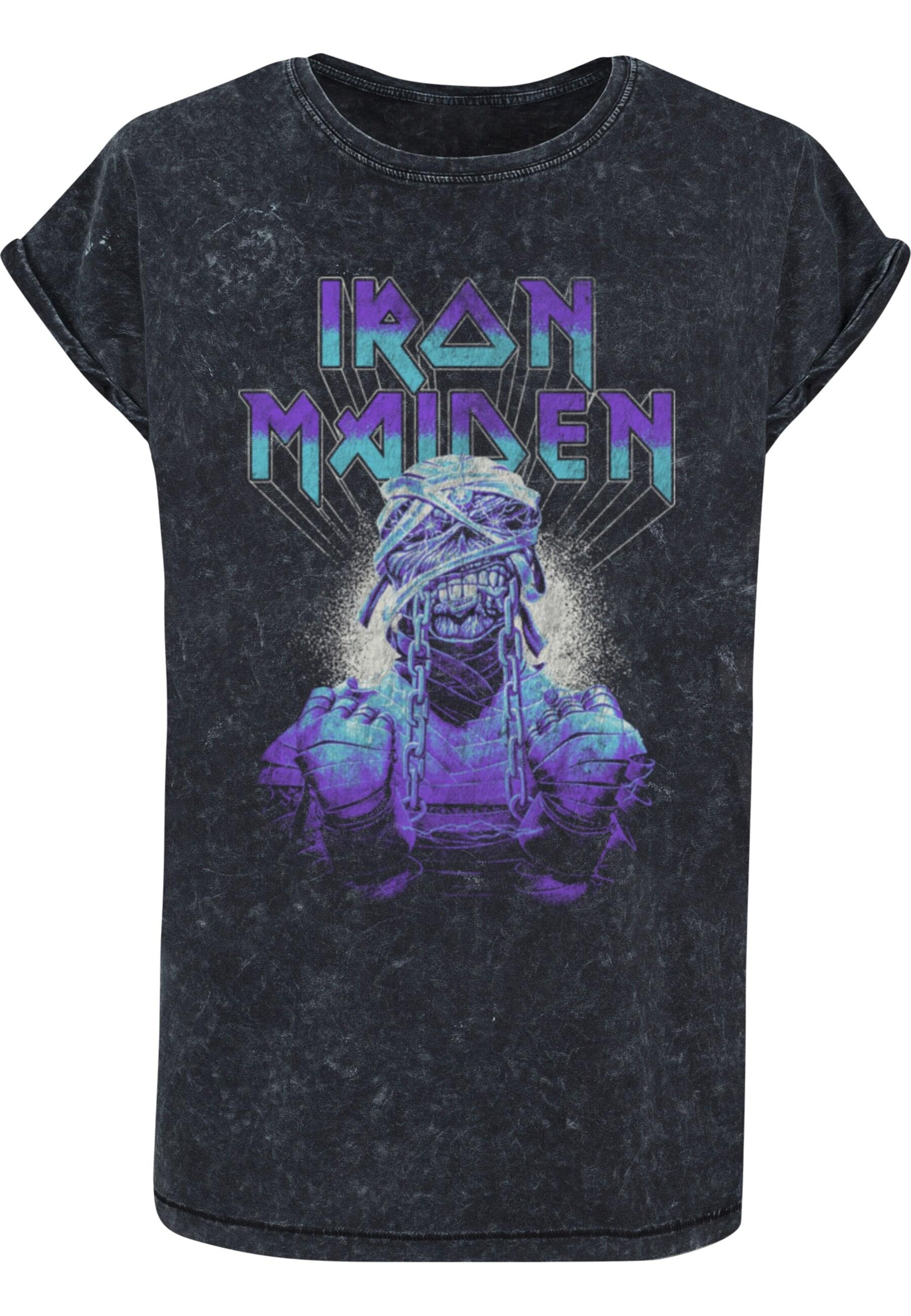 Merchcode Shirt 'Powerslave - Mummy in Chains' in Black: front