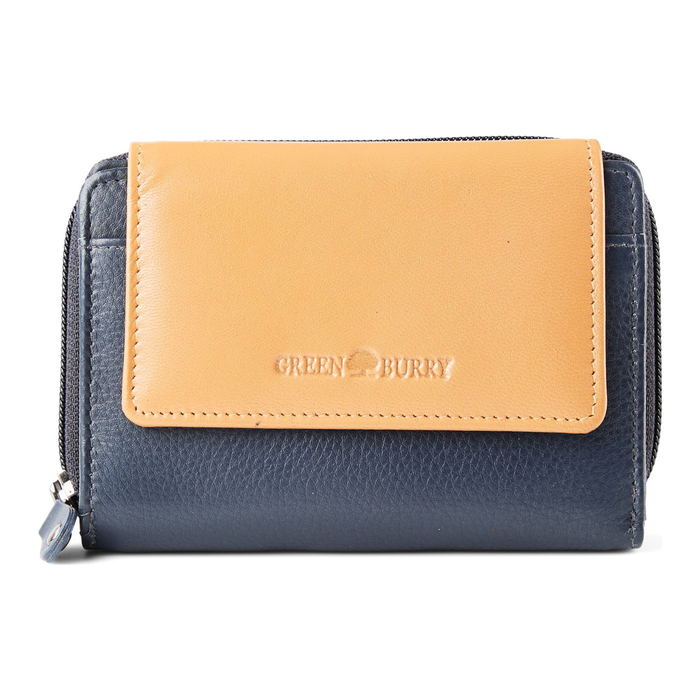 Portamonete 'Nappa' di GREENBURRY in blu: frontale