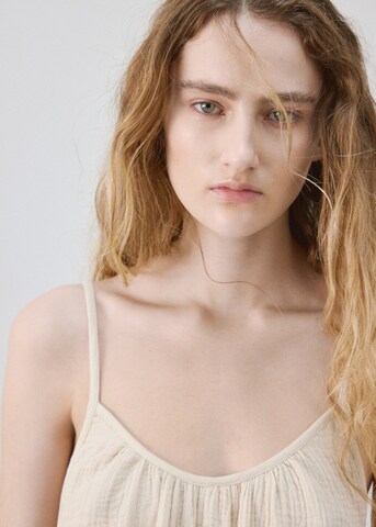 MANGO Nachthemd 'Byron' in Beige