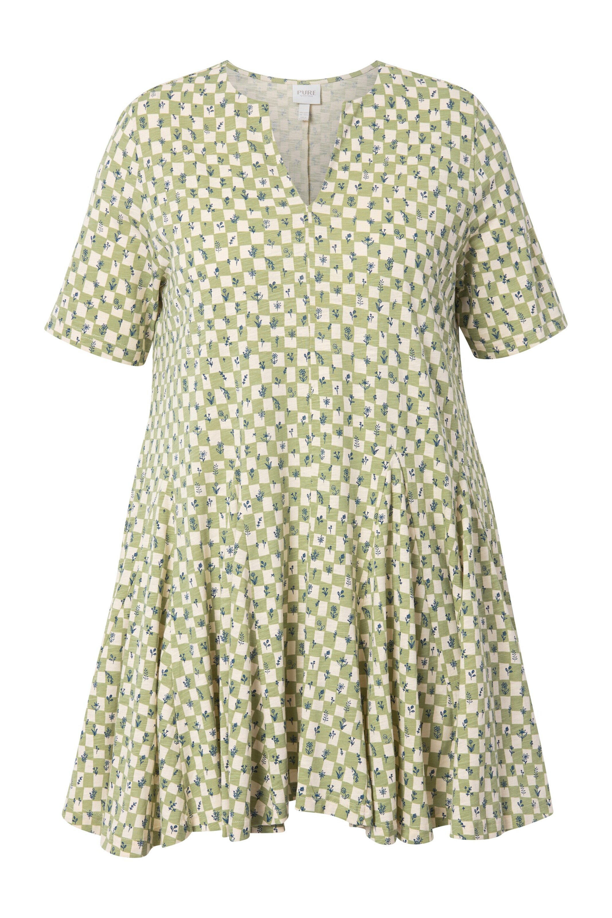 Ulla Popken Shirt in Groen: voorkant