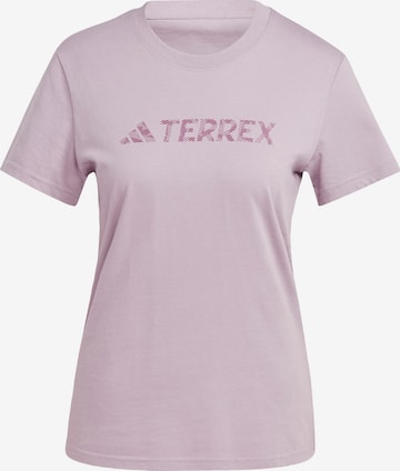 ADIDAS TERREX Functioneel shirt in Lila: voorkant