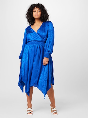 Robe 'FRACTAL ZEBRA' Michael Kors Plus en bleu : devant