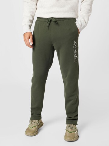 HOLLISTER Regular Pants in Green: front