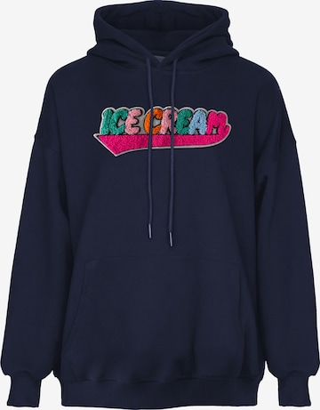 Sweat-shirt MYMO en bleu : devant