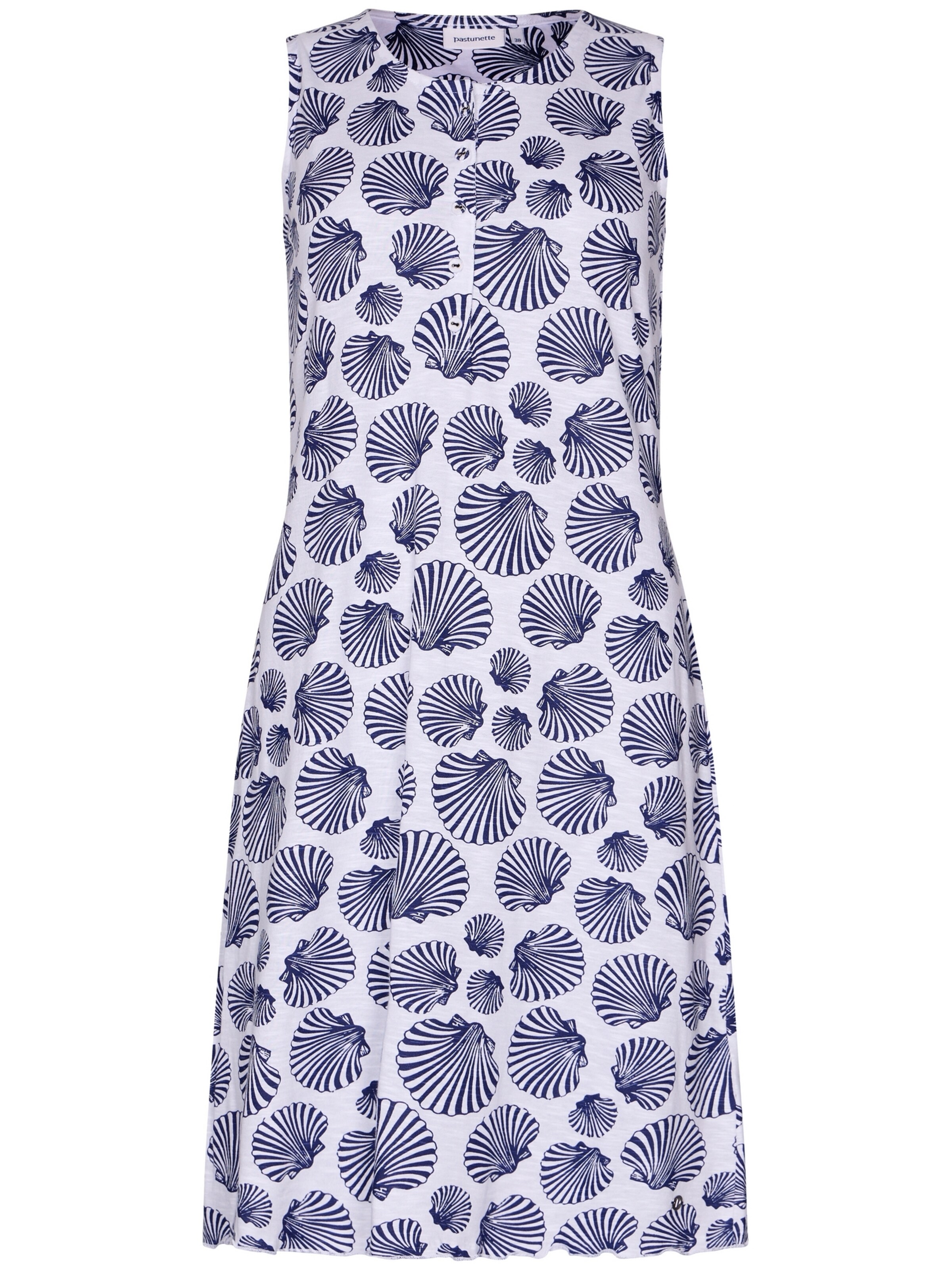Pastunette Nightgown 'Nightdress with buttons 95cm' in Blue: front