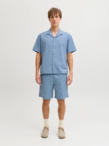 Fit confort Chemise 'JREBHAVEN' JJ Rebel en bleu