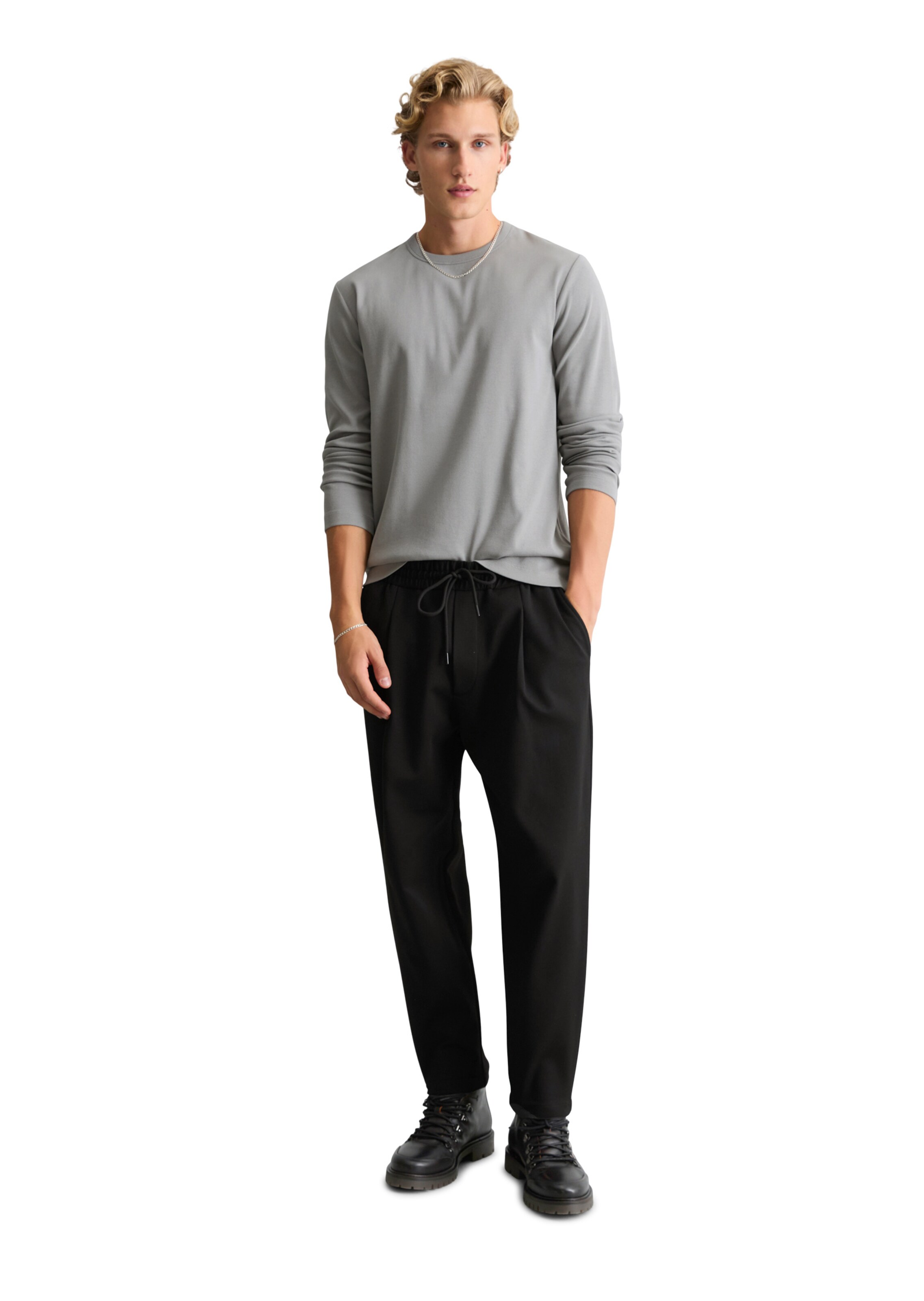 Marc O'Polo DENIM Shirt in Grey: front