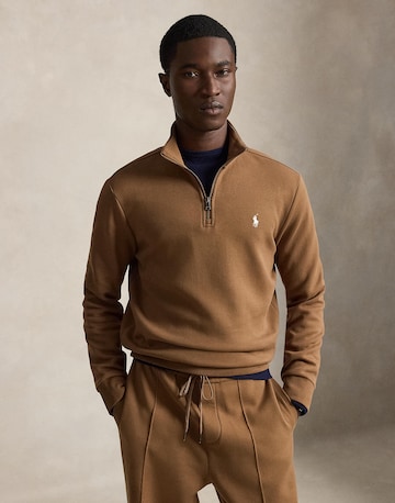 Bluză de molton de la Polo Ralph Lauren pe maro: față