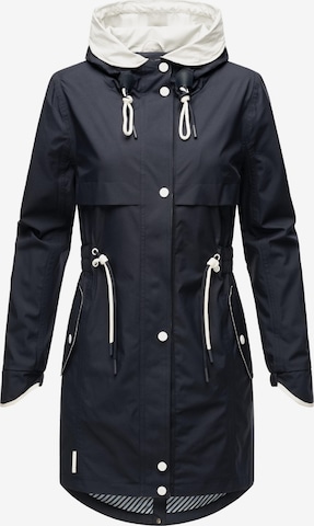 NAVAHOO Raincoat 'Xankaa' in Blue: front