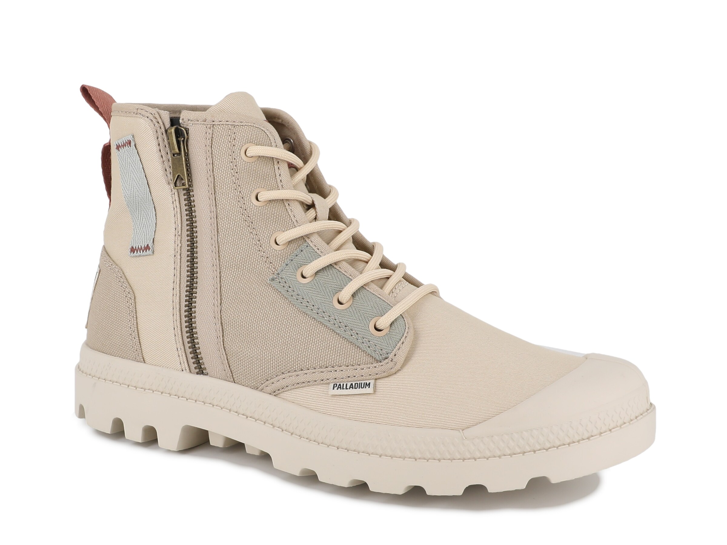 Palladium Schnürstiefelette in Beige