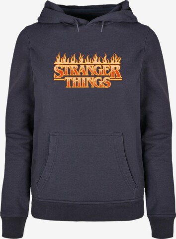 ABSOLUTE CULT Sweatshirt 'Stranger Things' in Blauw: voorkant