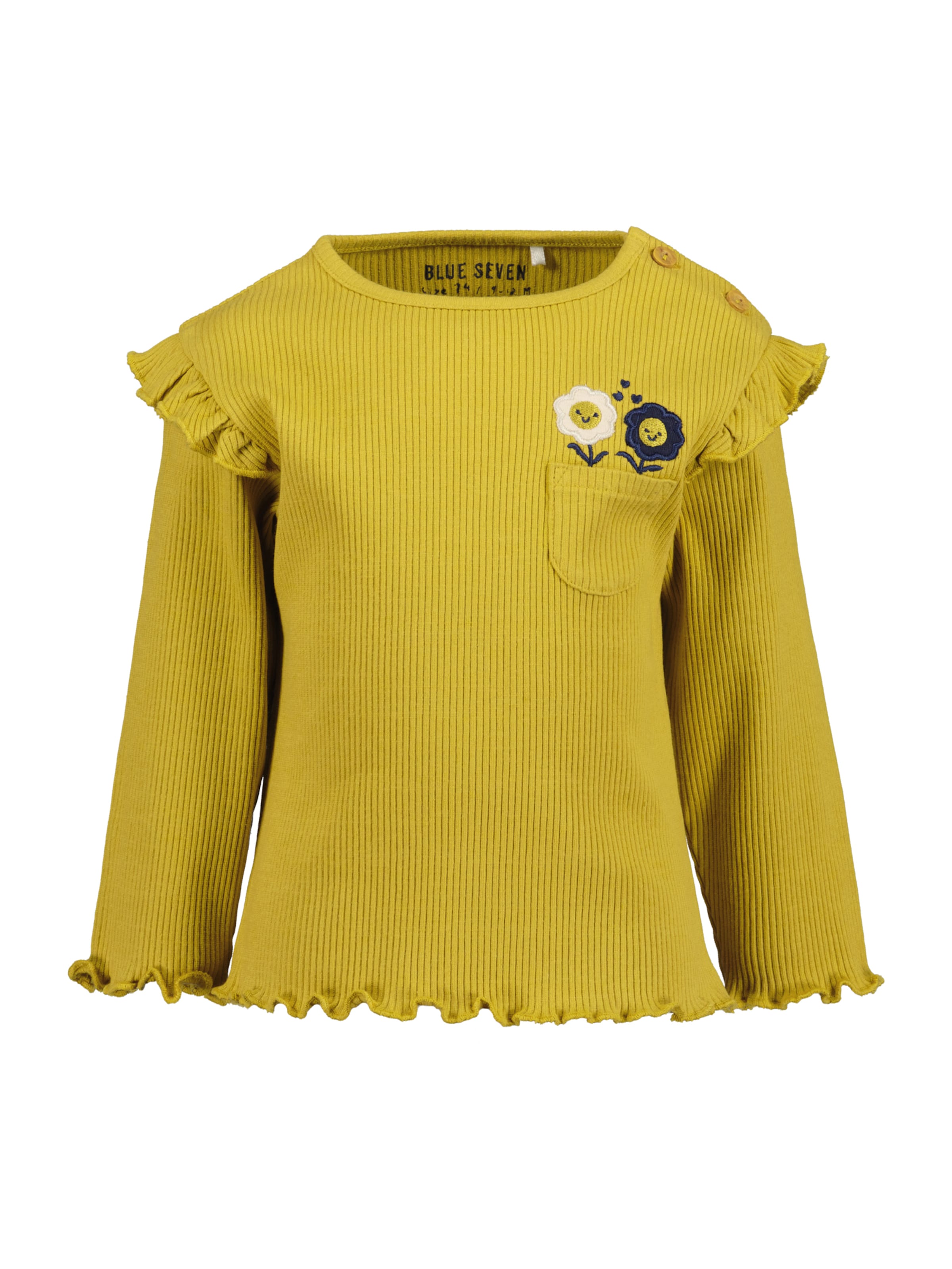 BLUE SEVEN - Camiseta en amarillo: frente