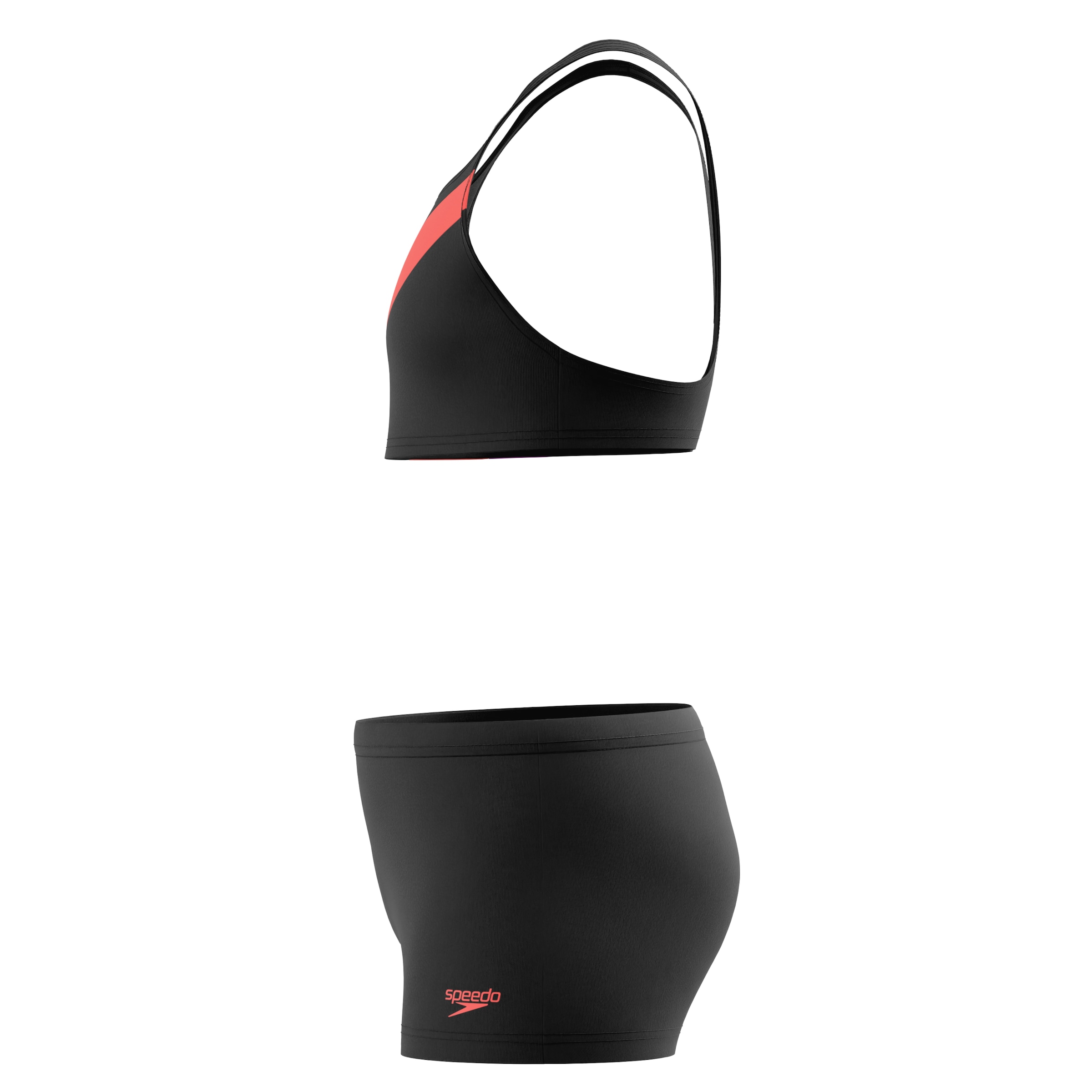 SPEEDO Bralette Bikini in Black