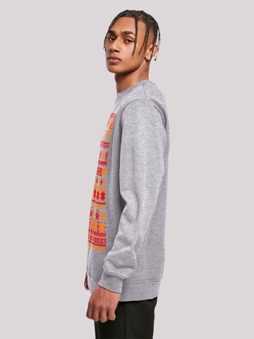 F4NT4STIC Sweatshirt 'Guns And Roses' in Grau