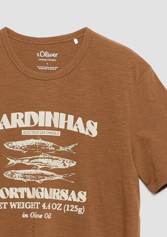 s.Oliver T-Shirt in Braun