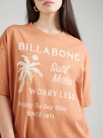 BILLABONG T-Shirt 'JUMPS IN WATER' in Braun