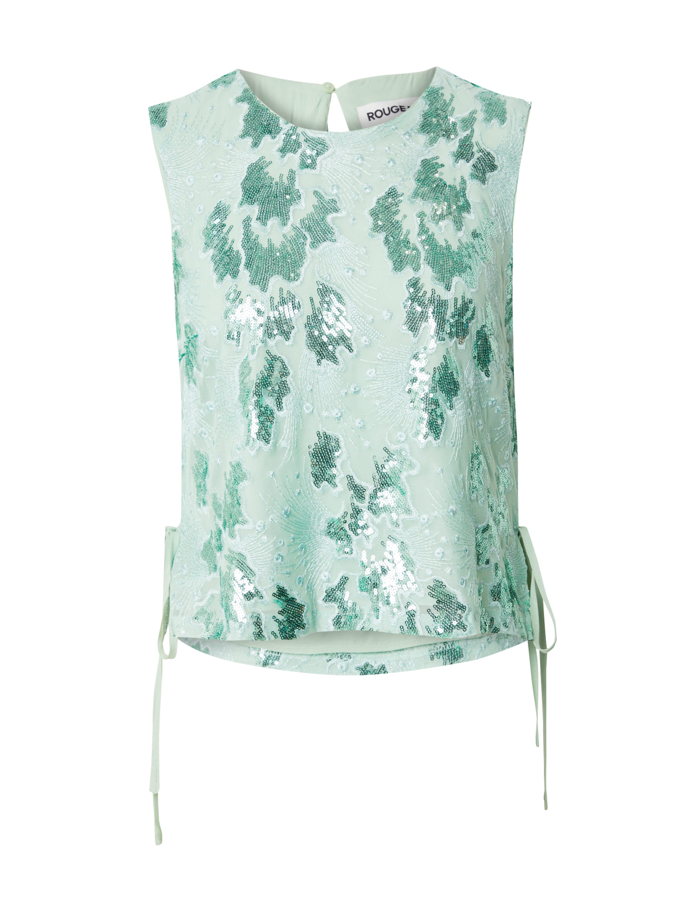 VILA ROUGE EDIT Pluus 'ROUSkylar', värv roheline: eest vaates