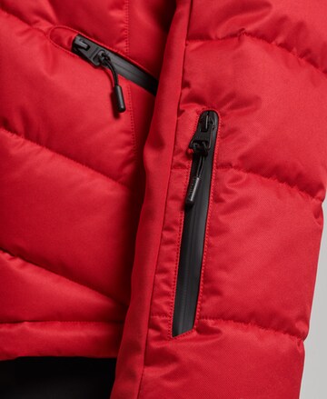 Veste outdoor 'Snow Luxe' Superdry en rouge