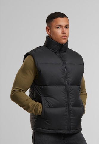 Urban Classics Bodywarmer in Zwart: voorkant
