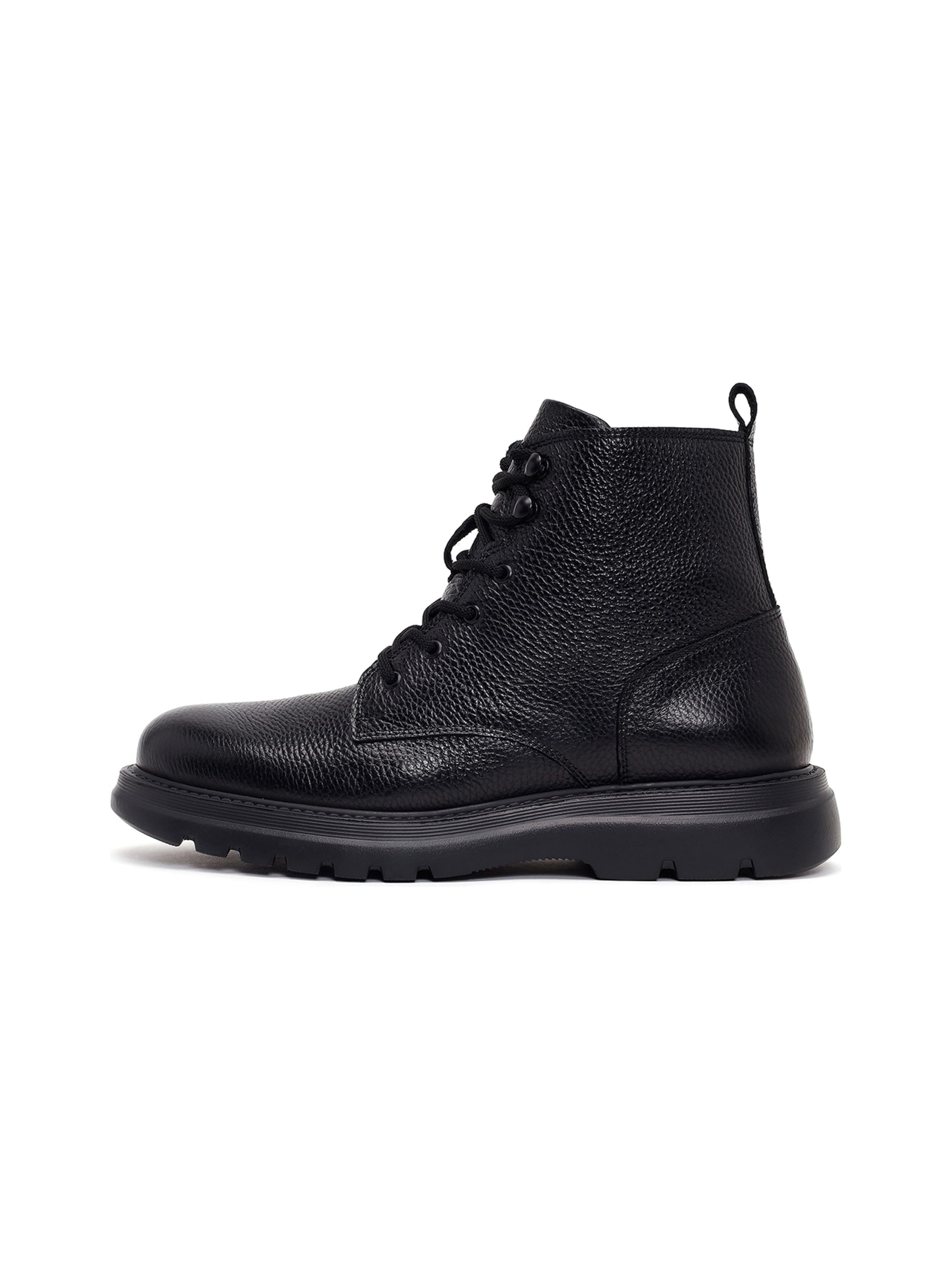 Bottes à lacets Derimod en noir : devant