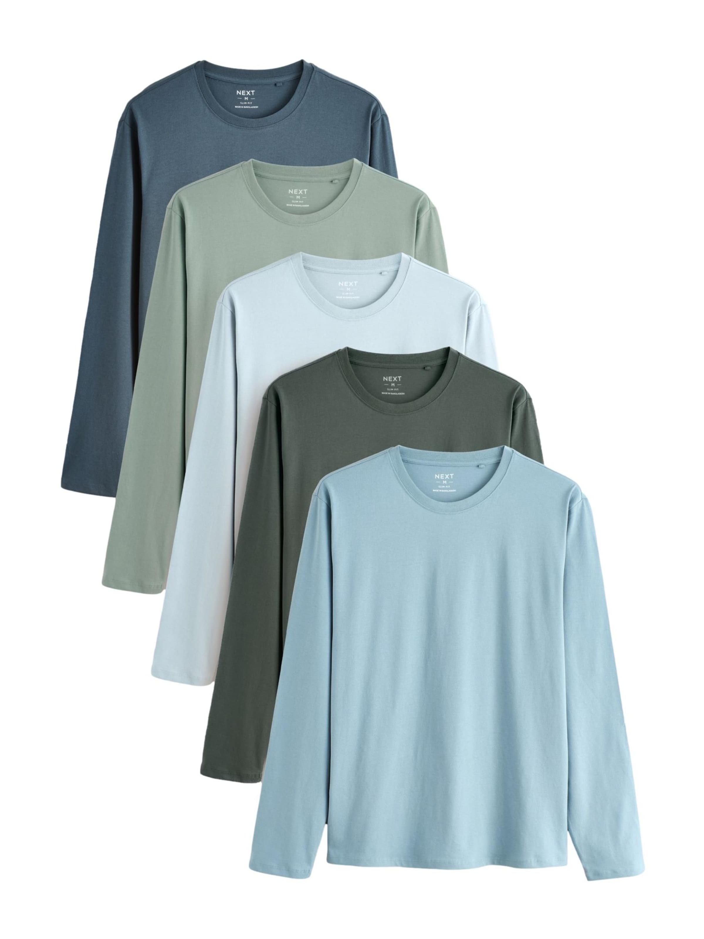 Next T-shirt i blå: framsida