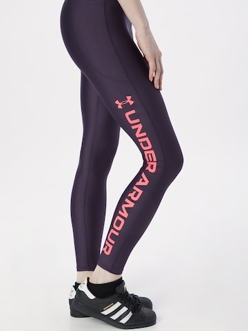 UNDER ARMOUR Skinny Sportbroek in Lila