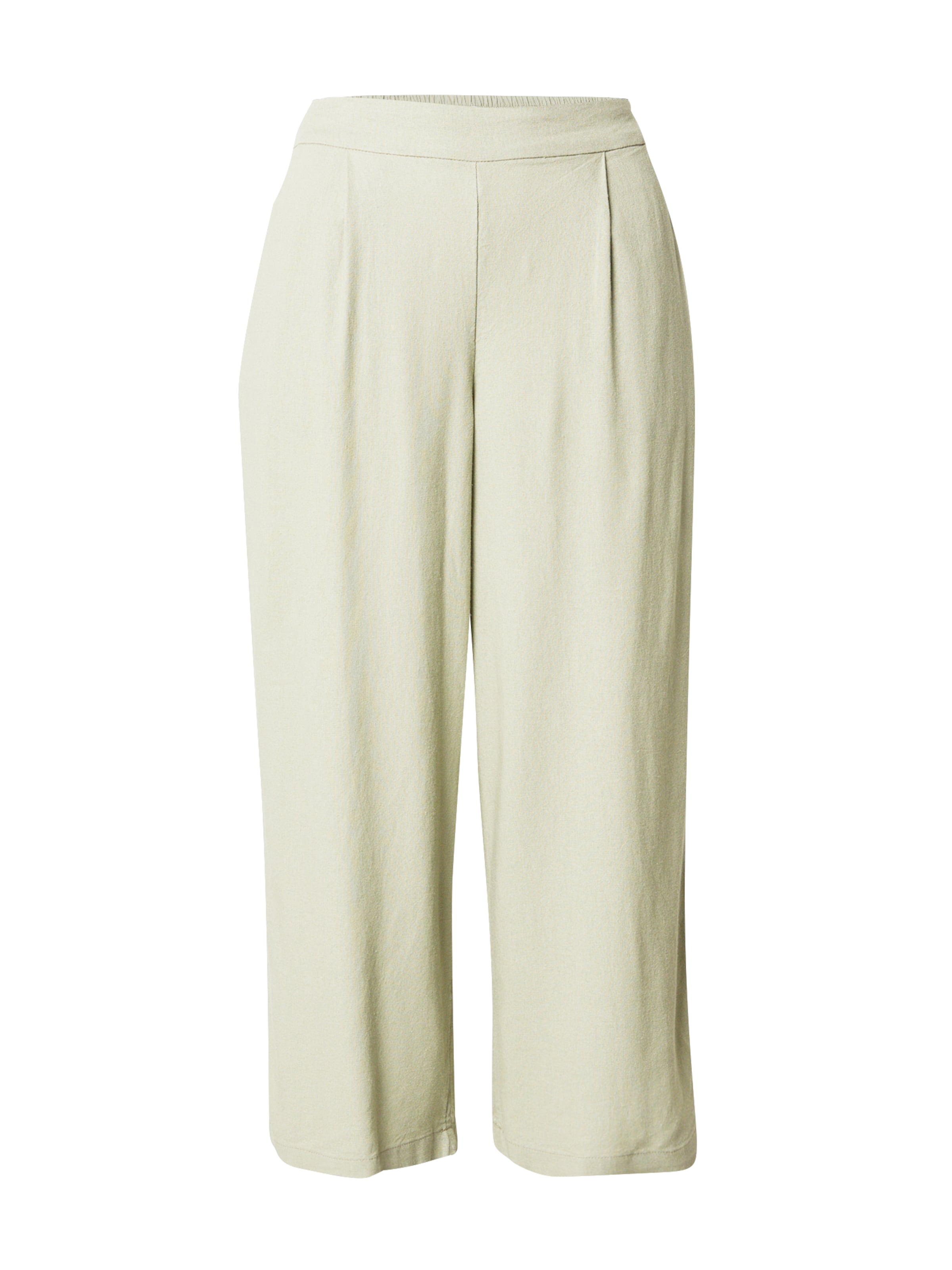 ONLY Wide leg Παντελόνι πλισέ σε πράσινο: μπροστά