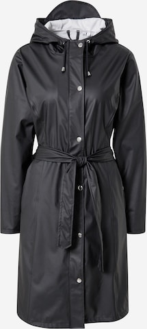 Manteau mi-saison 'JASMINE' KnowledgeCotton Apparel en noir : devant