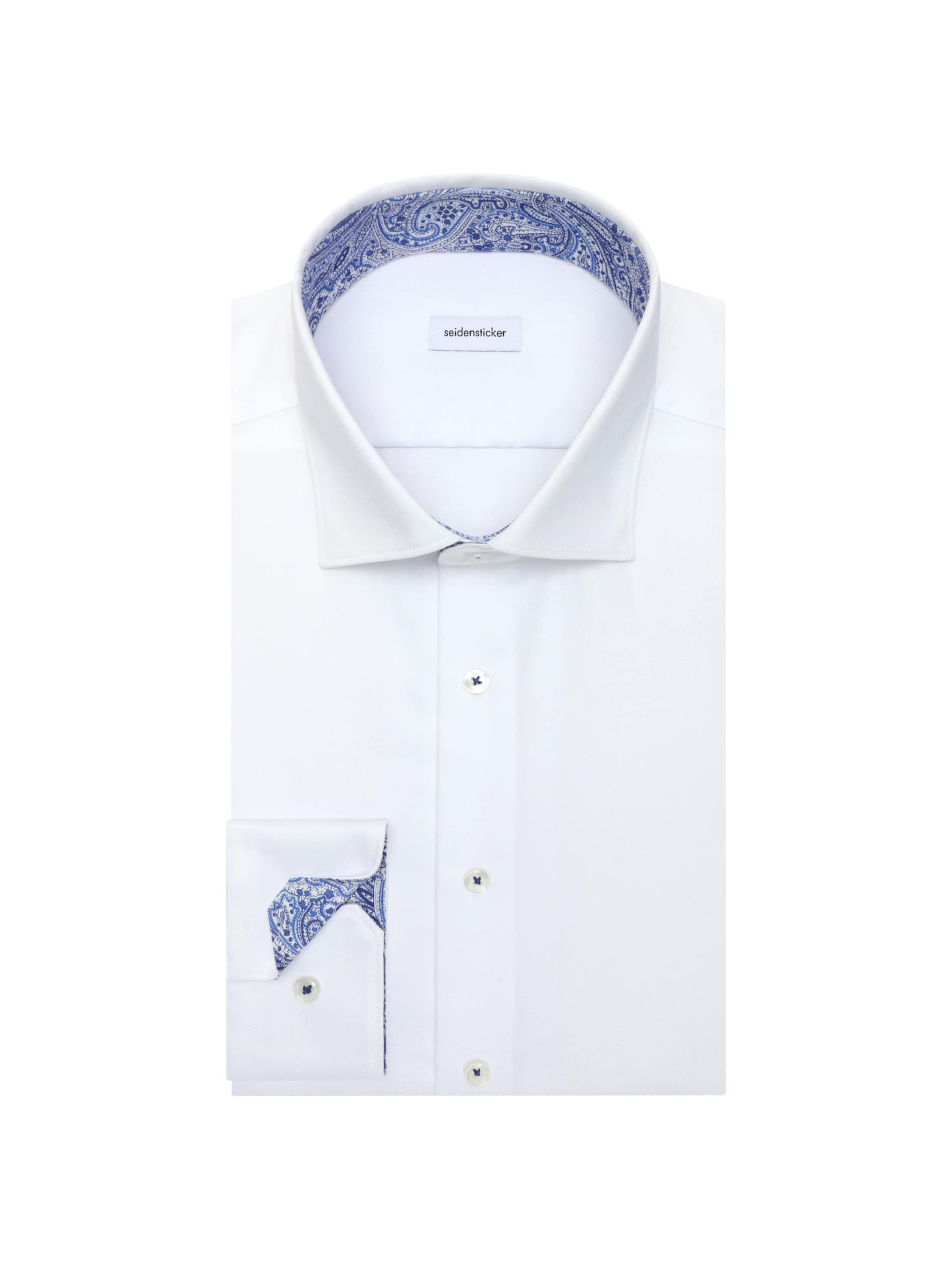 Coupe slim Chemise business 'CLASSIC ESSENTIALS' SEIDENSTICKER en blanc