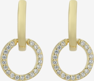 Akzent Earrings '"Holly" aus 925 Sterlingsilber, rhodiniert, langlebig' in Gold: front