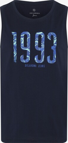 Oklahoma Jeans Tank Top ' mit 1993-Print ' in Blau: predná strana