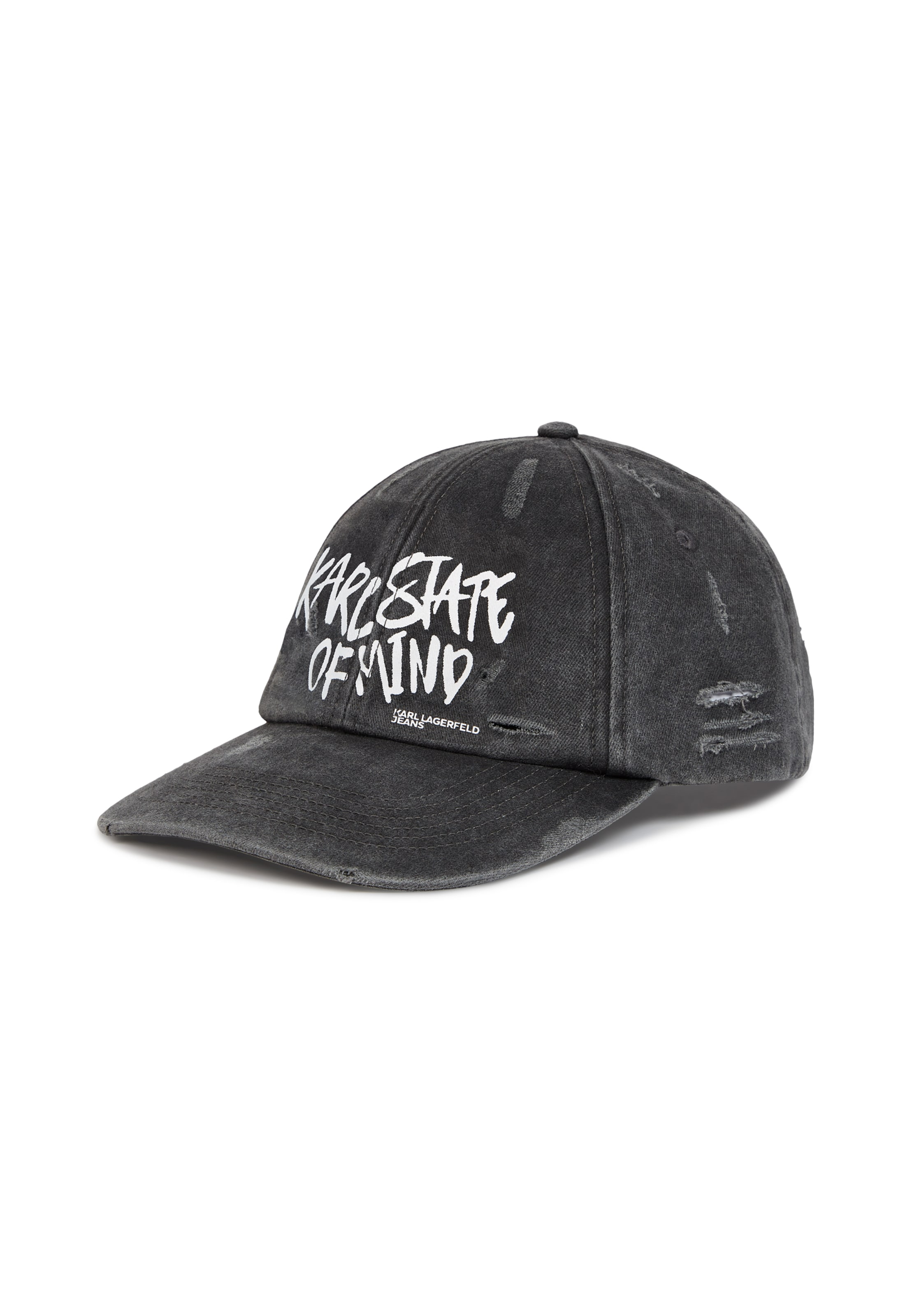 Cappello da baseball di KARL LAGERFELD JEANS in nero: frontale