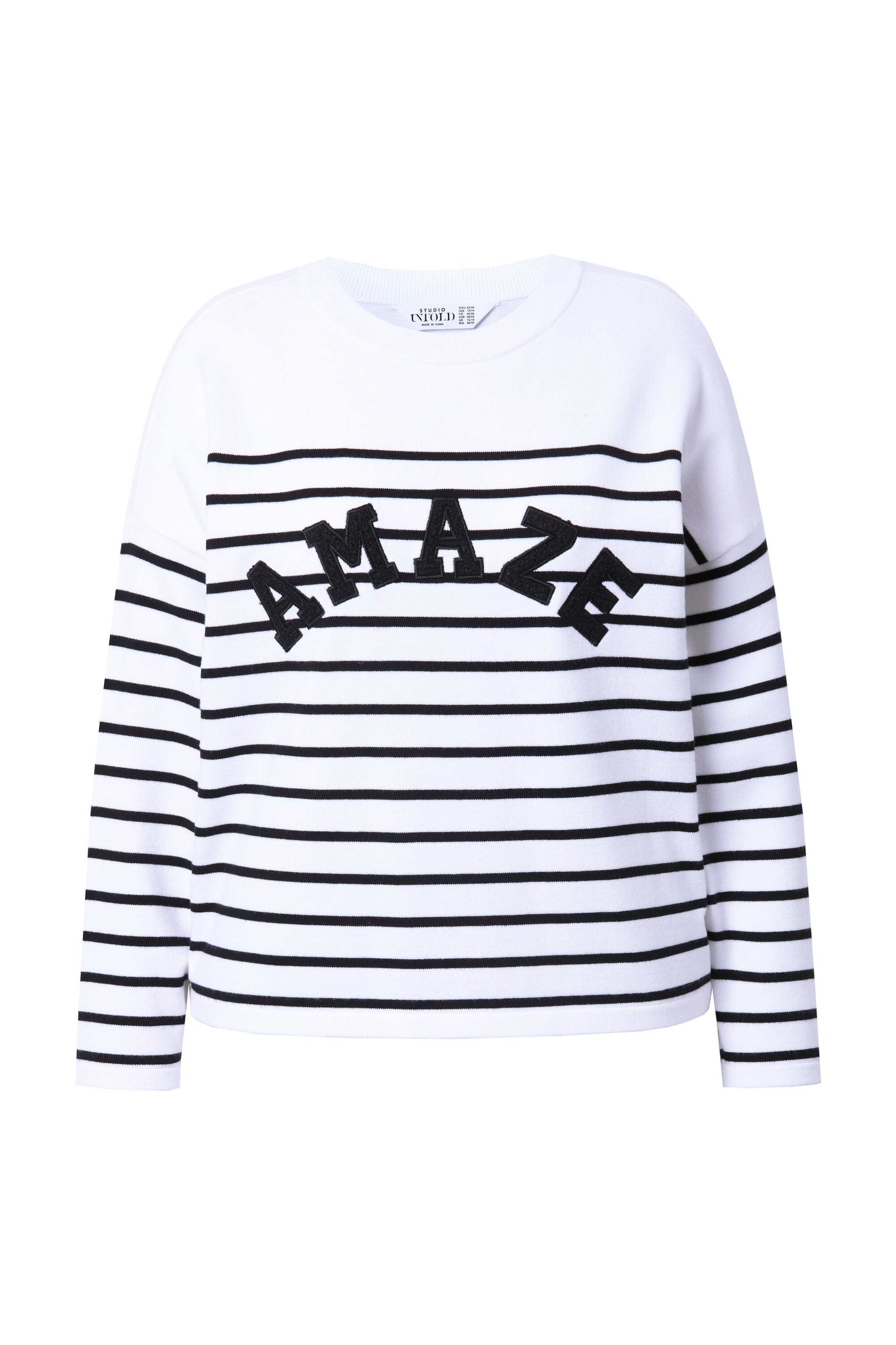 Studio Untold Sweatshirt in White: front