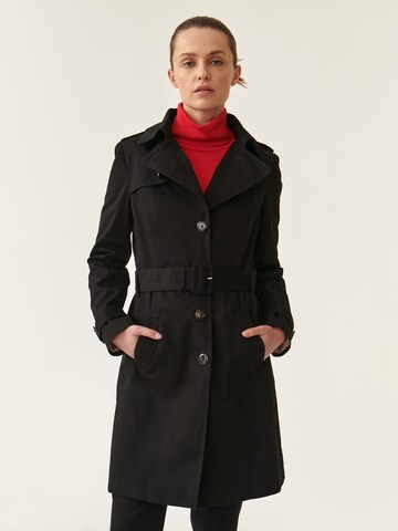 TATUUM Between-seasons coat 'MEGANA' in Black: front