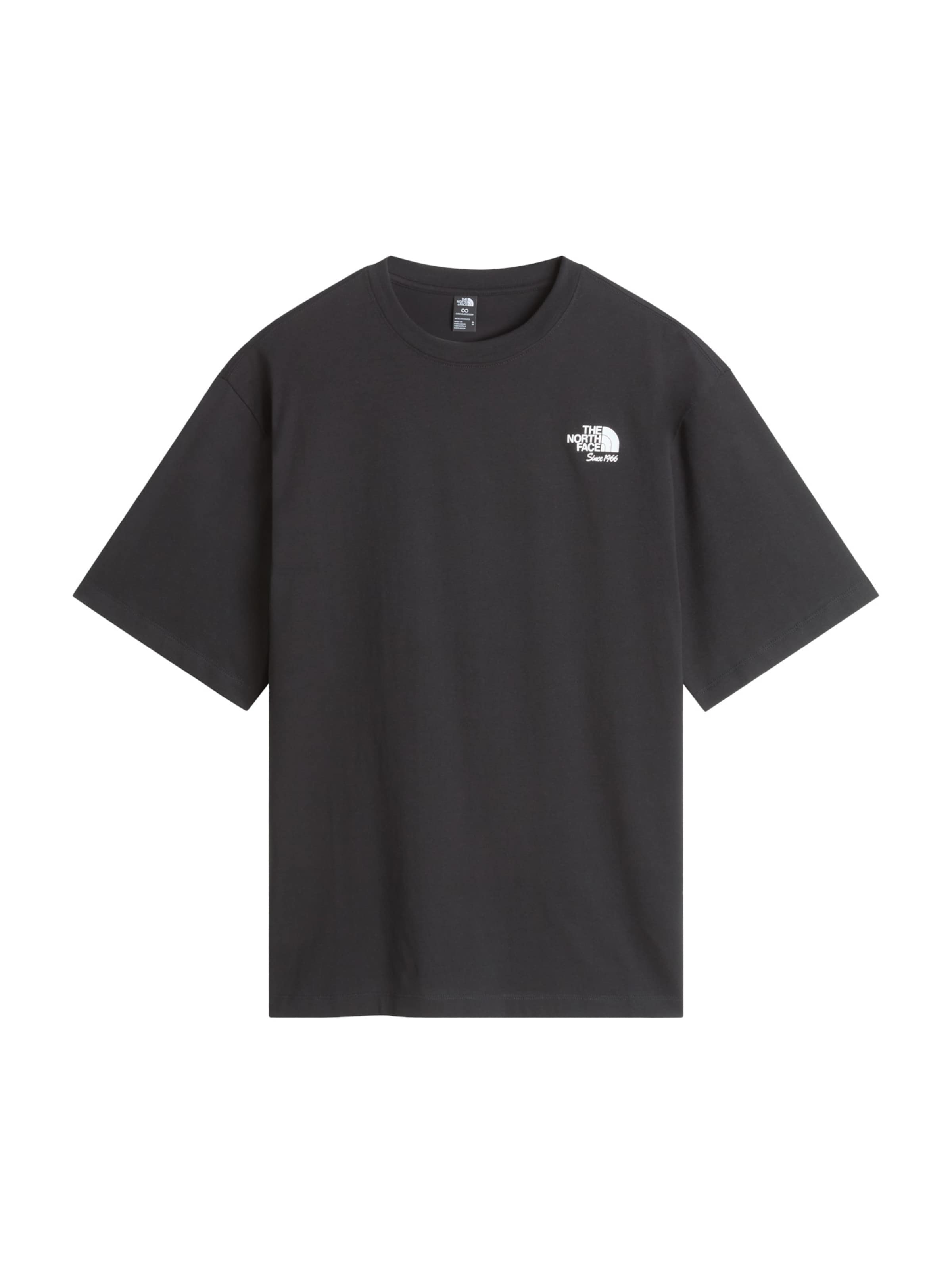Maglietta 'M LET'S BE BUDDIES OVERSIZED SS TEE' di THE NORTH FACE in nero: frontale