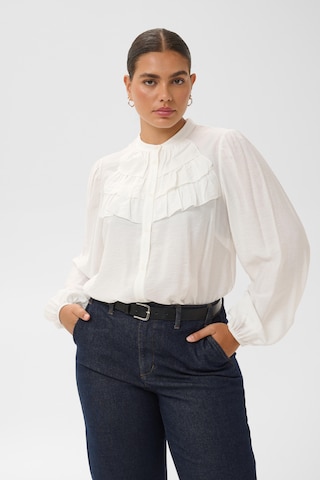 Chemisier 'Nicola ' KAFFE CURVE en blanc