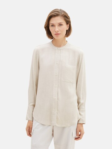 TOM TAILOR Bluse in Beige: predná strana