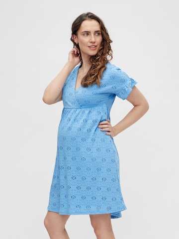 MAMALICIOUS فستان 'Dinna' بلون أزرق: الأمام